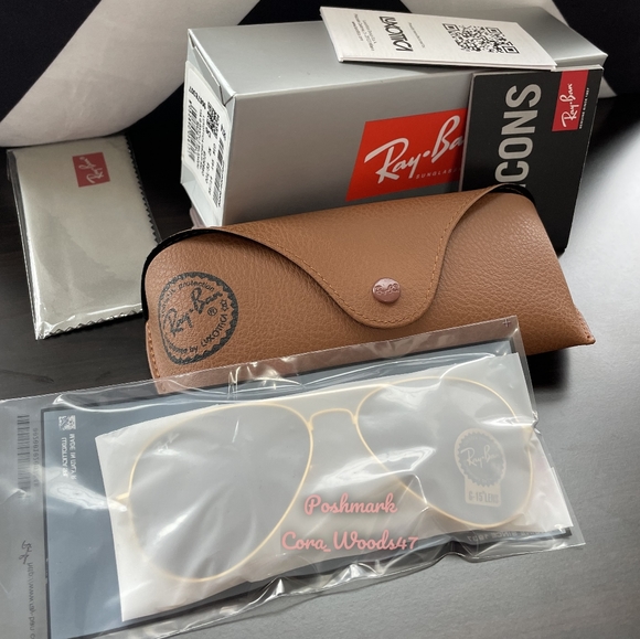 RayBan Aviator Brown Lenses RB3025 Gold Frame 58 / 62 Unisex New - Picture 12 of 16